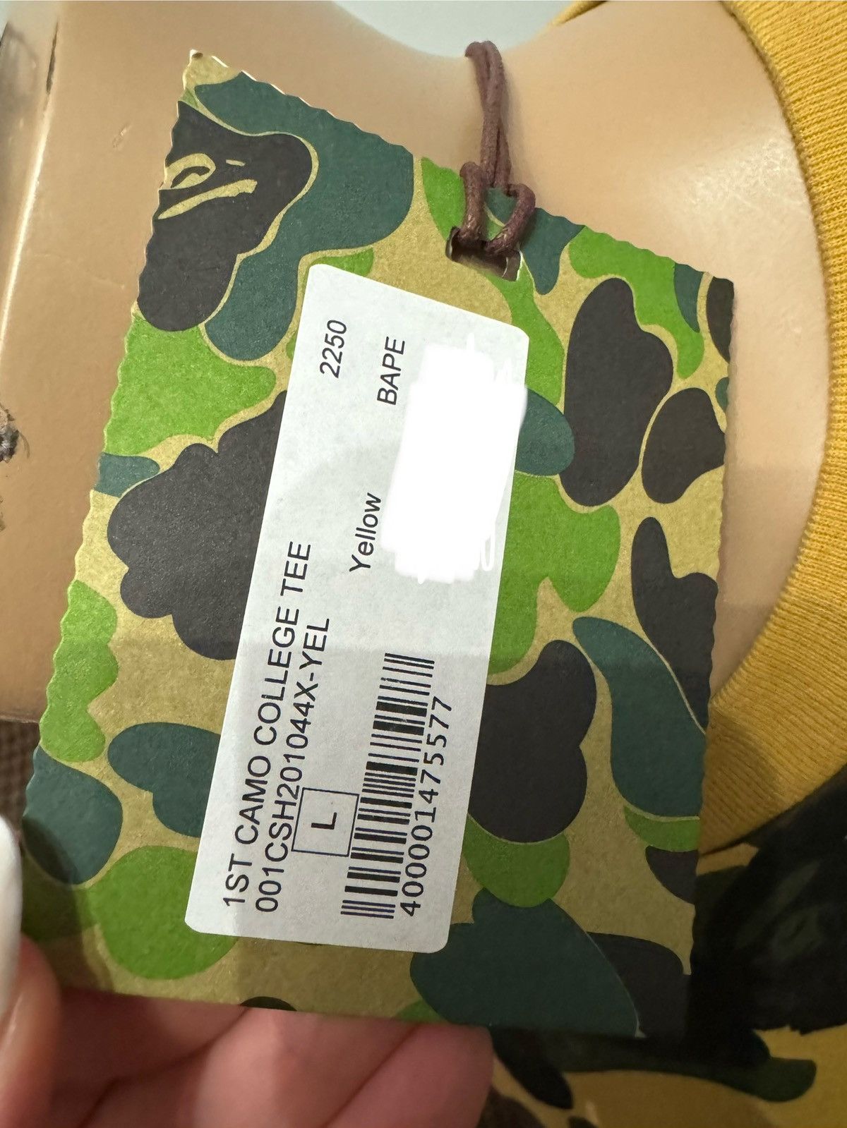 Bape 1st Camo College Tee Size US L / EU 52-54 / 3 - 4 Thumbnail