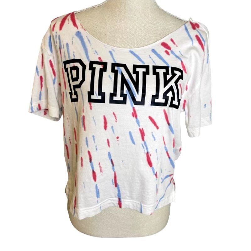 Pink PINK Victoria's Secret Tie Dye Crop Tank, XS Size XS / US 0-2 / IT 36-38 - 1 Thumbnail