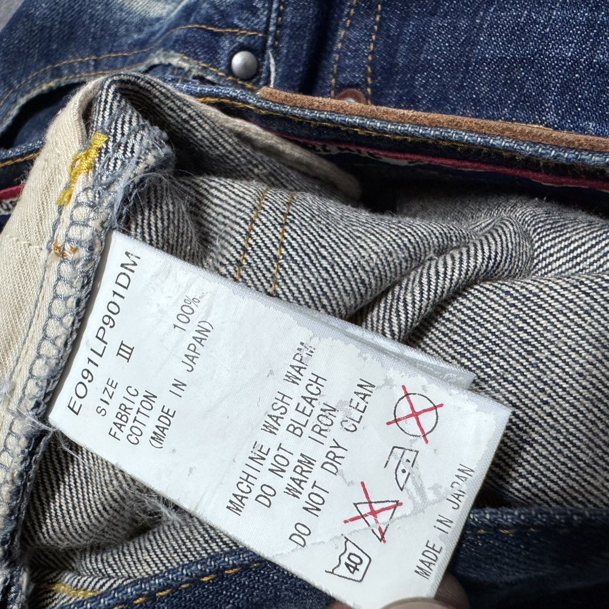 NANO universe Enterblature And Orders Denim Whisker Jeans Nano Universe Size US 32 / EU 48 - 17 Thumbnail