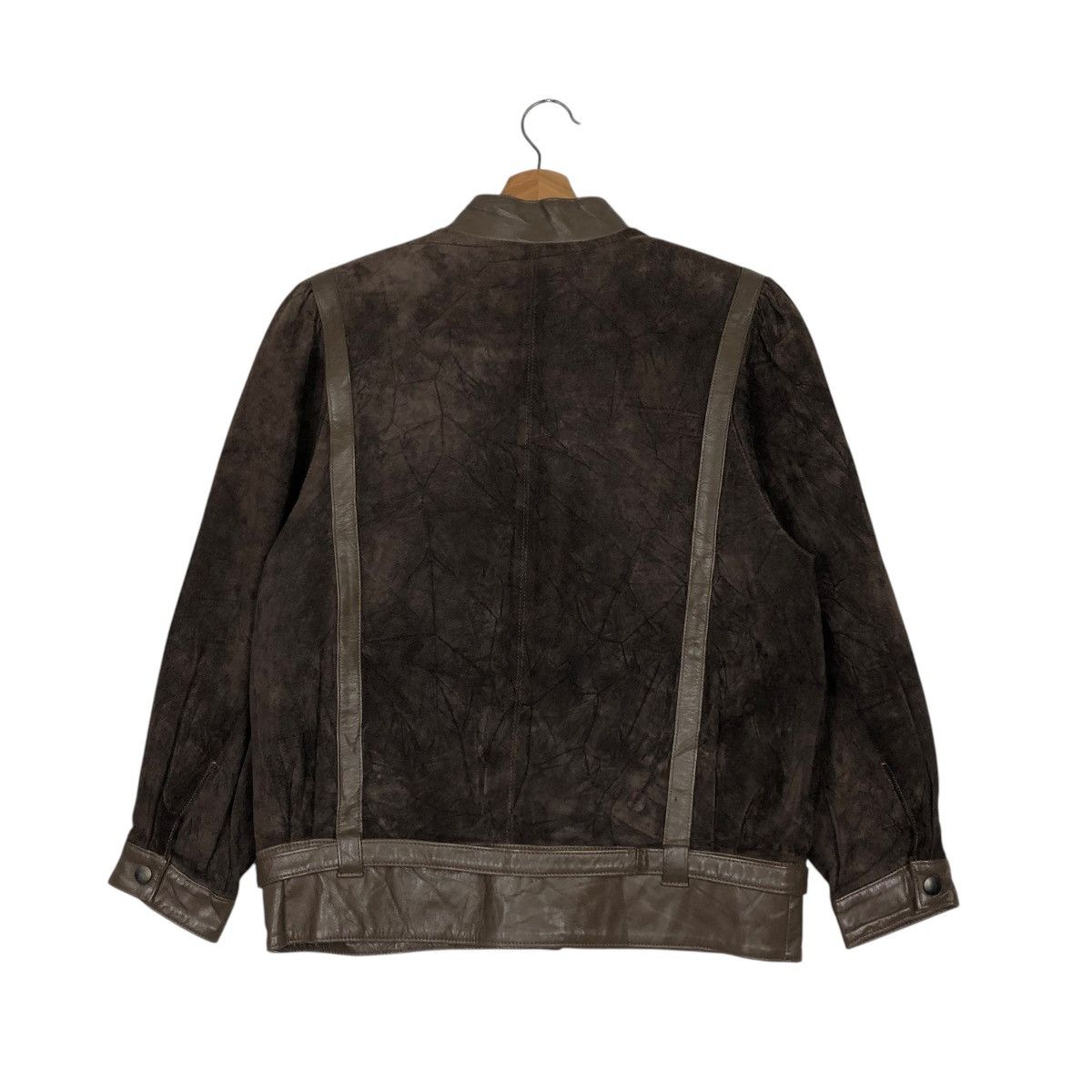 Japanese Brand 🔥VINTAGE BOMBER LEATHER JACKET SOFT HOUSTAN Size US M / EU 48-50 / 2 - 10 Thumbnail