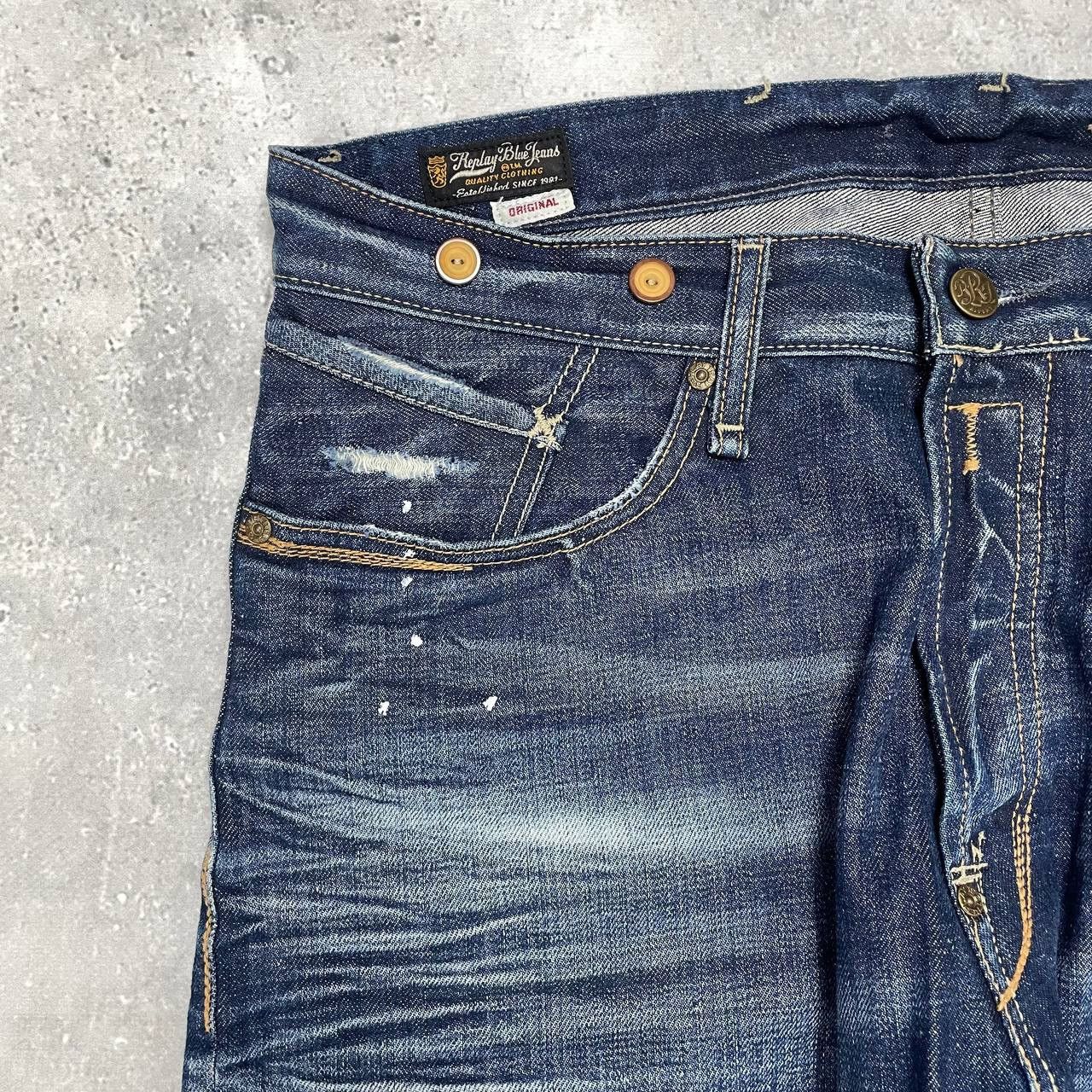 Replay Replay Daverdale Jeans Blue Size W36 L35 Size US 33 - 4 Thumbnail