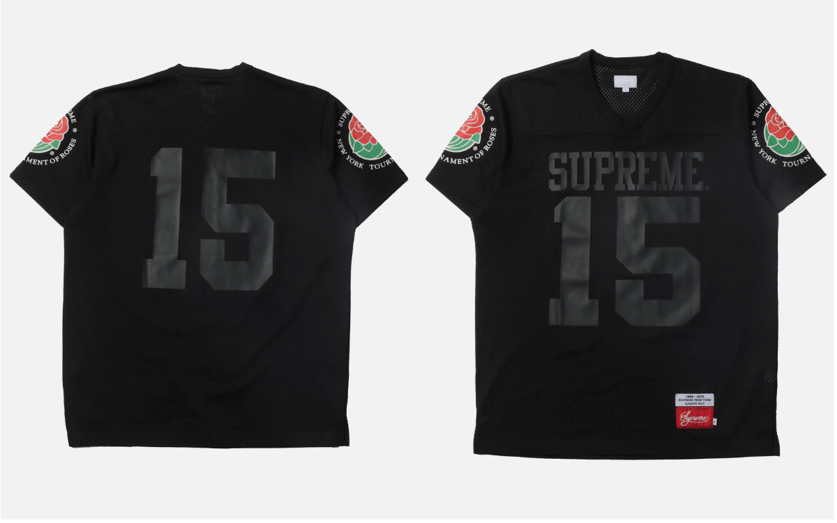 image of Supreme Roses Tournament Jersey 2013 in Black, Men's (Size Small)