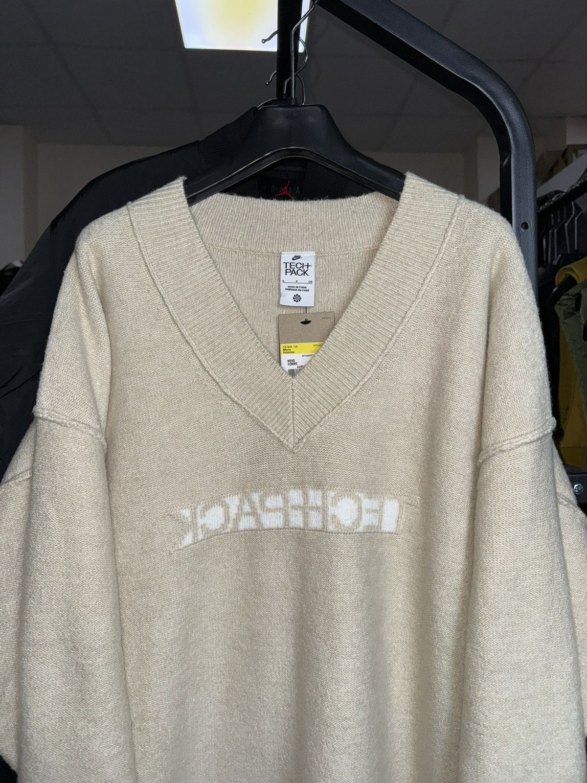 Nike × Vintage Vintage NIKE TECH PACK ENGINEERED KNIT SWEATSHIRT BEIGE Size US S / EU 44-46 / 1 - 4 Thumbnail