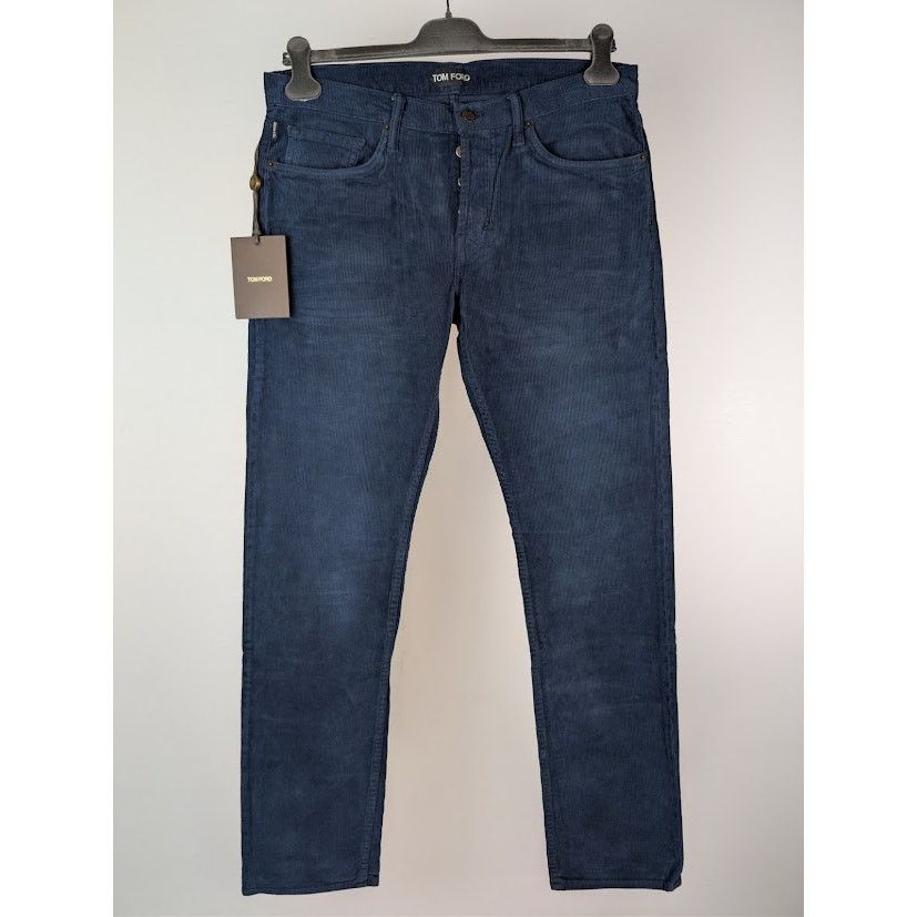 Tom Ford o1rshd1 Straight Denim Jeans in Blue Size US 33 - 2 Thumbnail