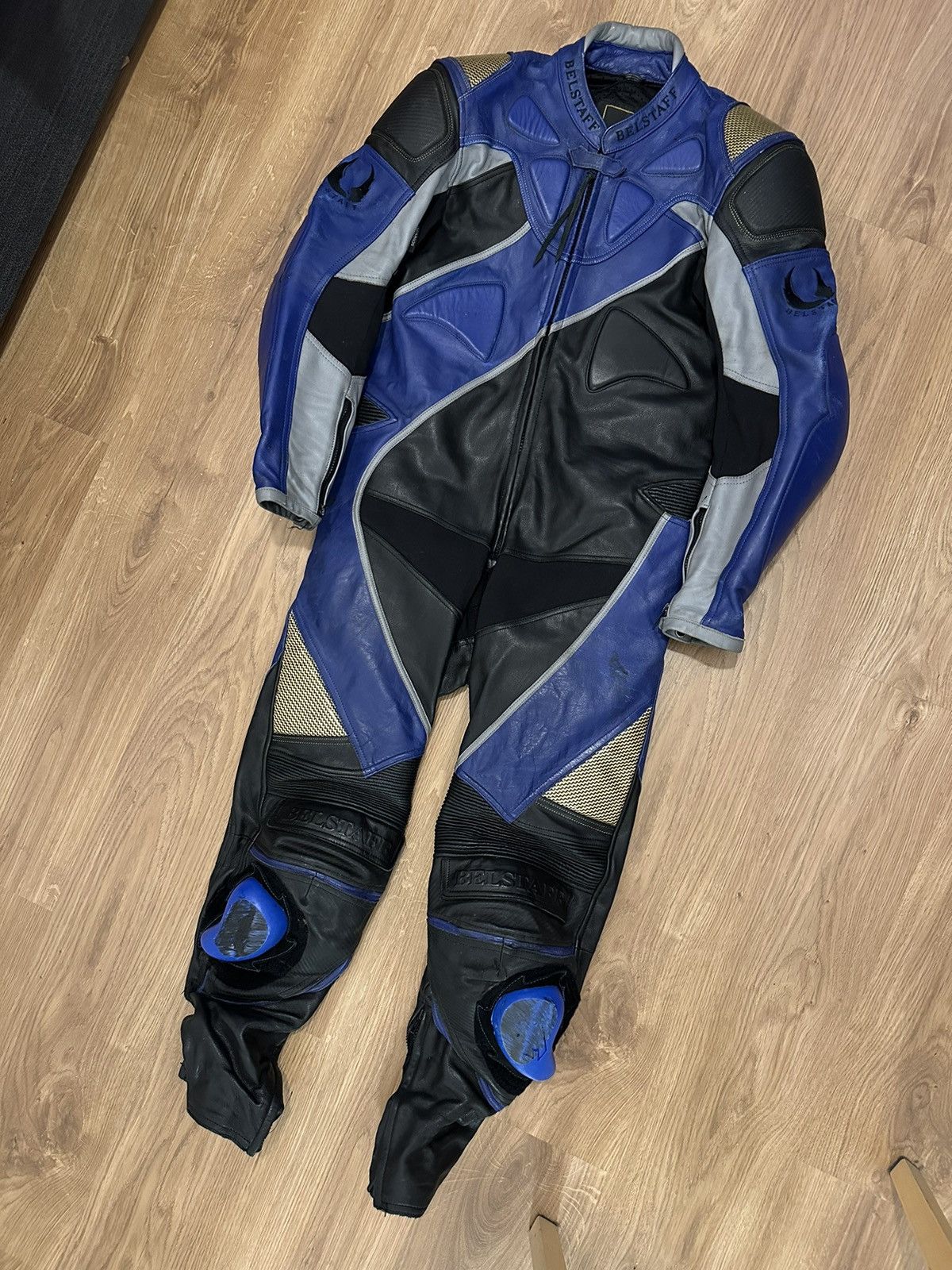 image of Motorcycle Overalls Belstaff in Blue, Men's (Size Small)