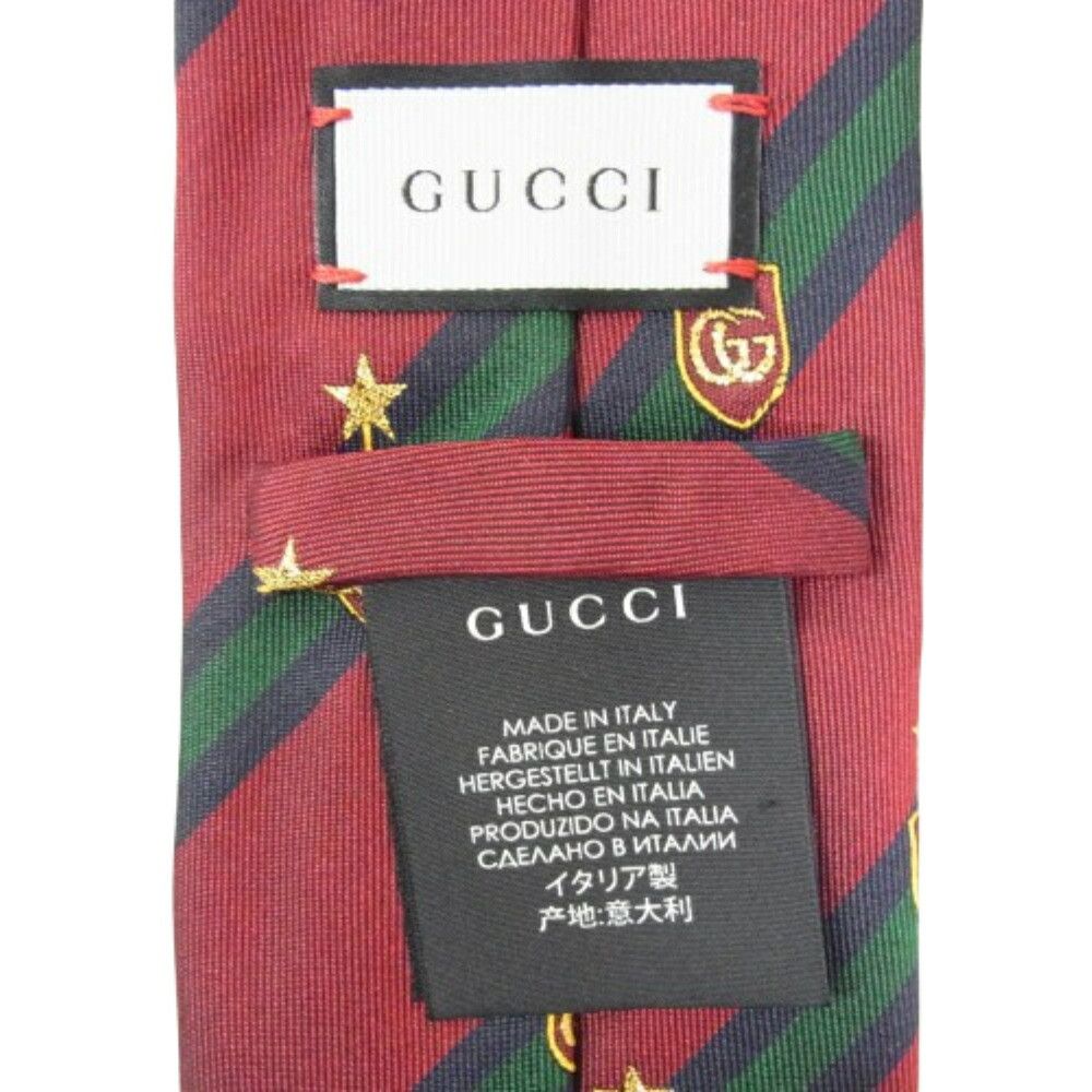 Gucci Star GG Embroidered Tie Size ONE SIZE - 5 Thumbnail