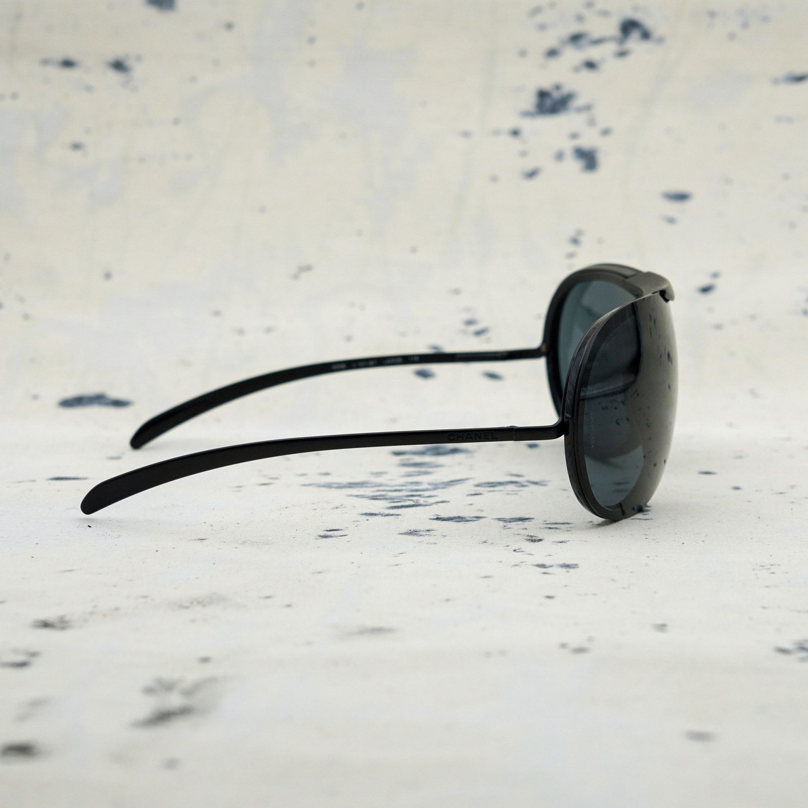 Chanel Vintage сhanel 6006 black wrap aviator logo sunglasses Size ONE SIZE - 3 Thumbnail