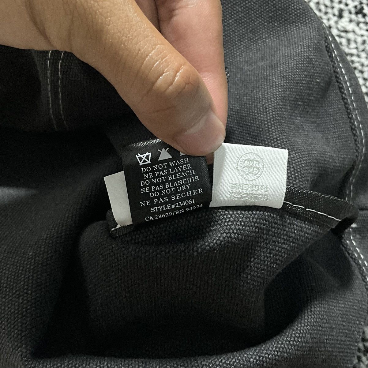 Stussy STUSSY FAZER TOTE BAG IN BLACK Size ONE SIZE - 6 Thumbnail