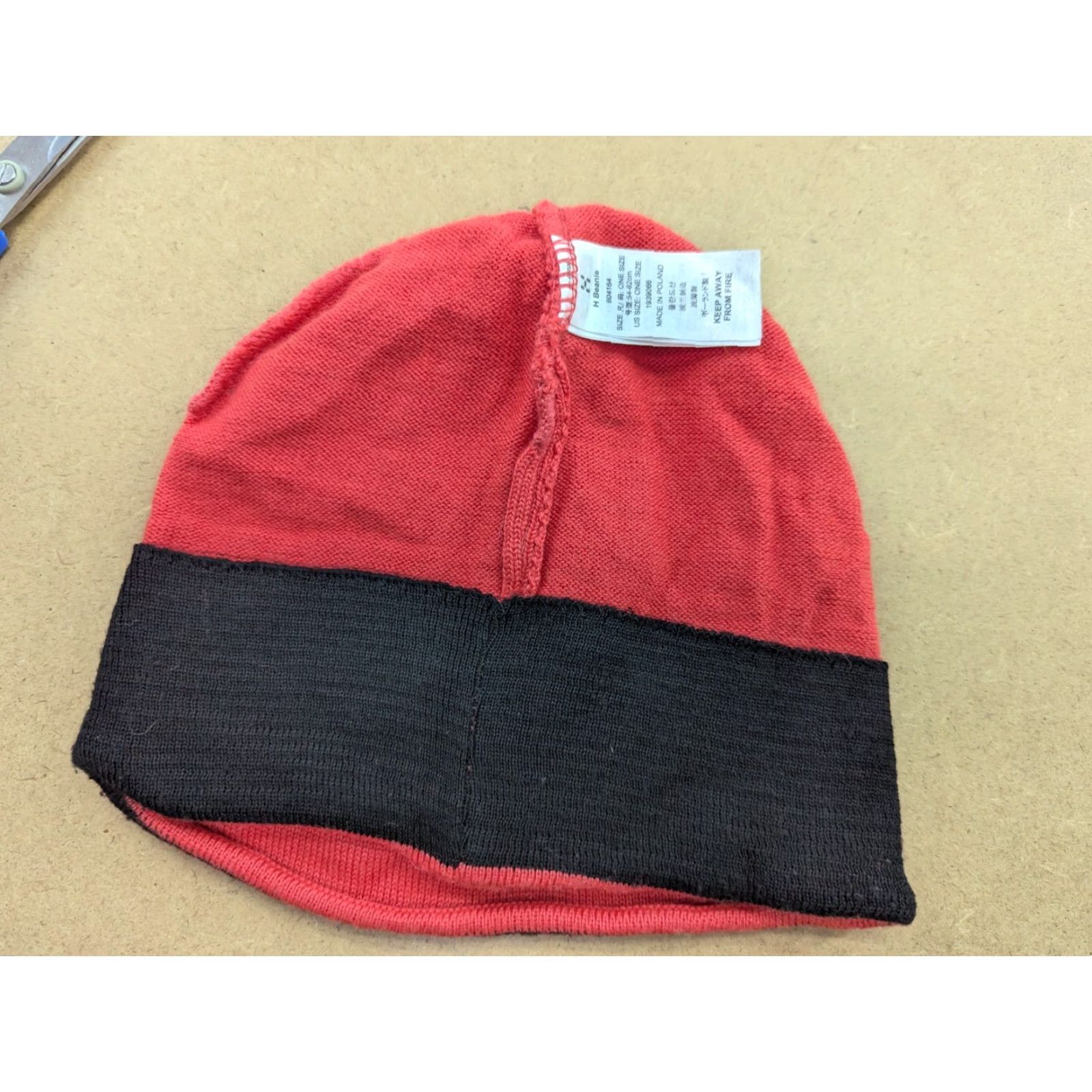 Pinko Haglofs Womens Beanie Hat One Size Pink 50% Merino Wool Lined Lightweight Knit Casual Reversible Tab Size ONE SIZE - 3 Thumbnail