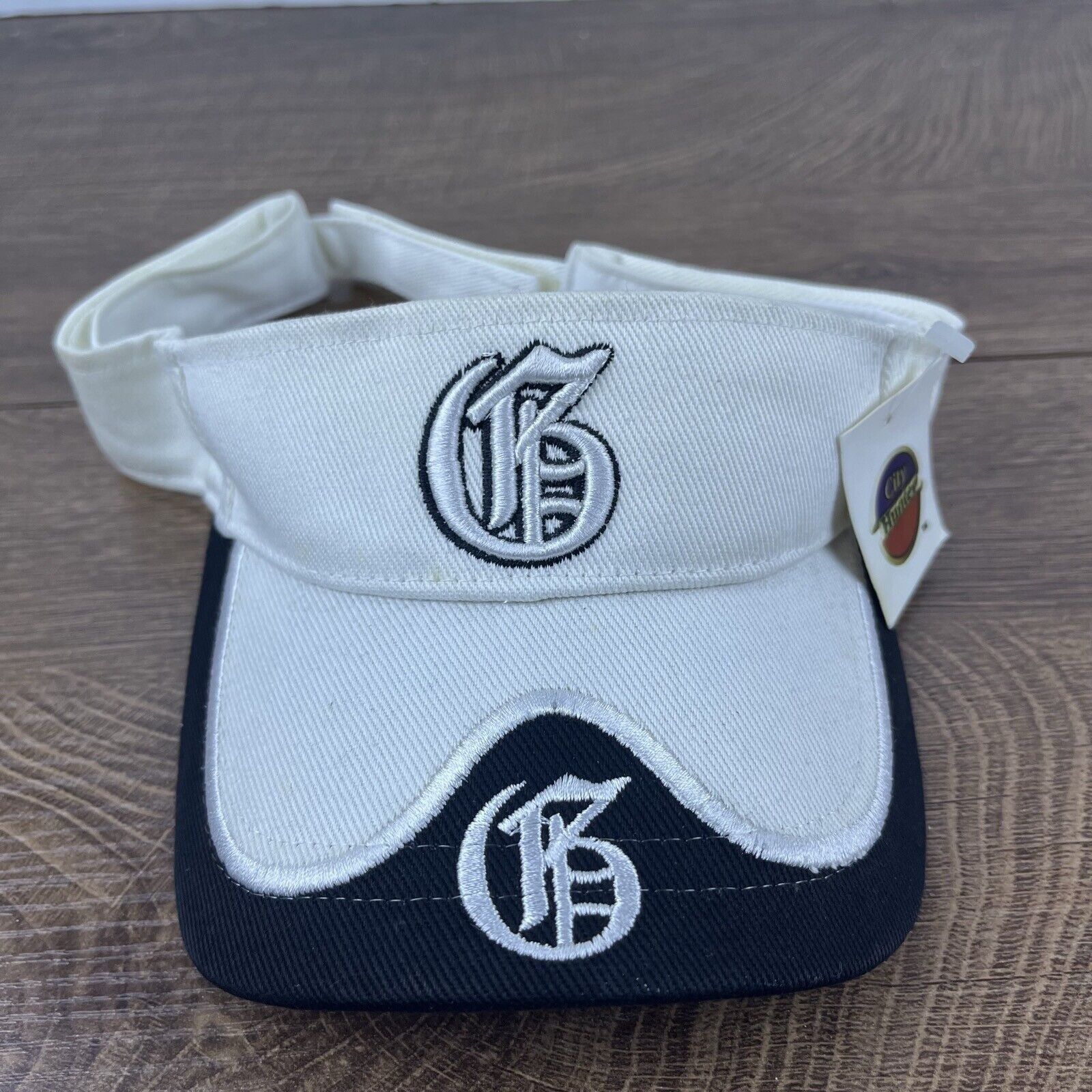 Other Cincinnati Visor Hat White Cap Hat Cincy Adjustable Hat Whit Size ONE SIZE - 3 Thumbnail