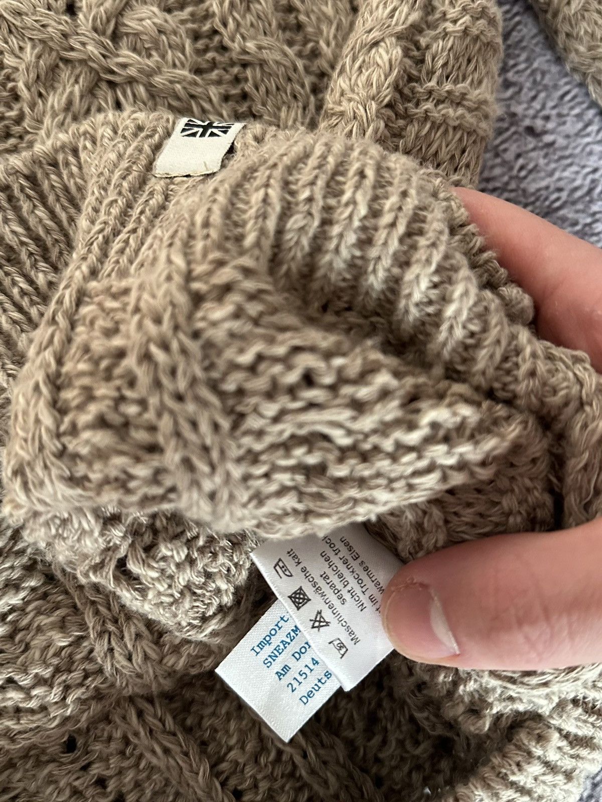 Peregrine Peregrine Fisherman Linen Cotton Cable Knit Sweater Size US S / EU 44-46 / 1 - 5 Thumbnail