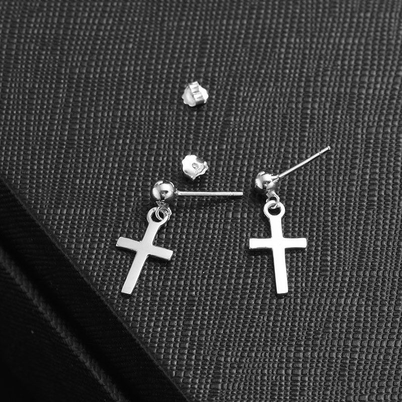Jewelry Dark Earrings One Pairs Chrome Jewelry Size ONE SIZE - 2 Thumbnail