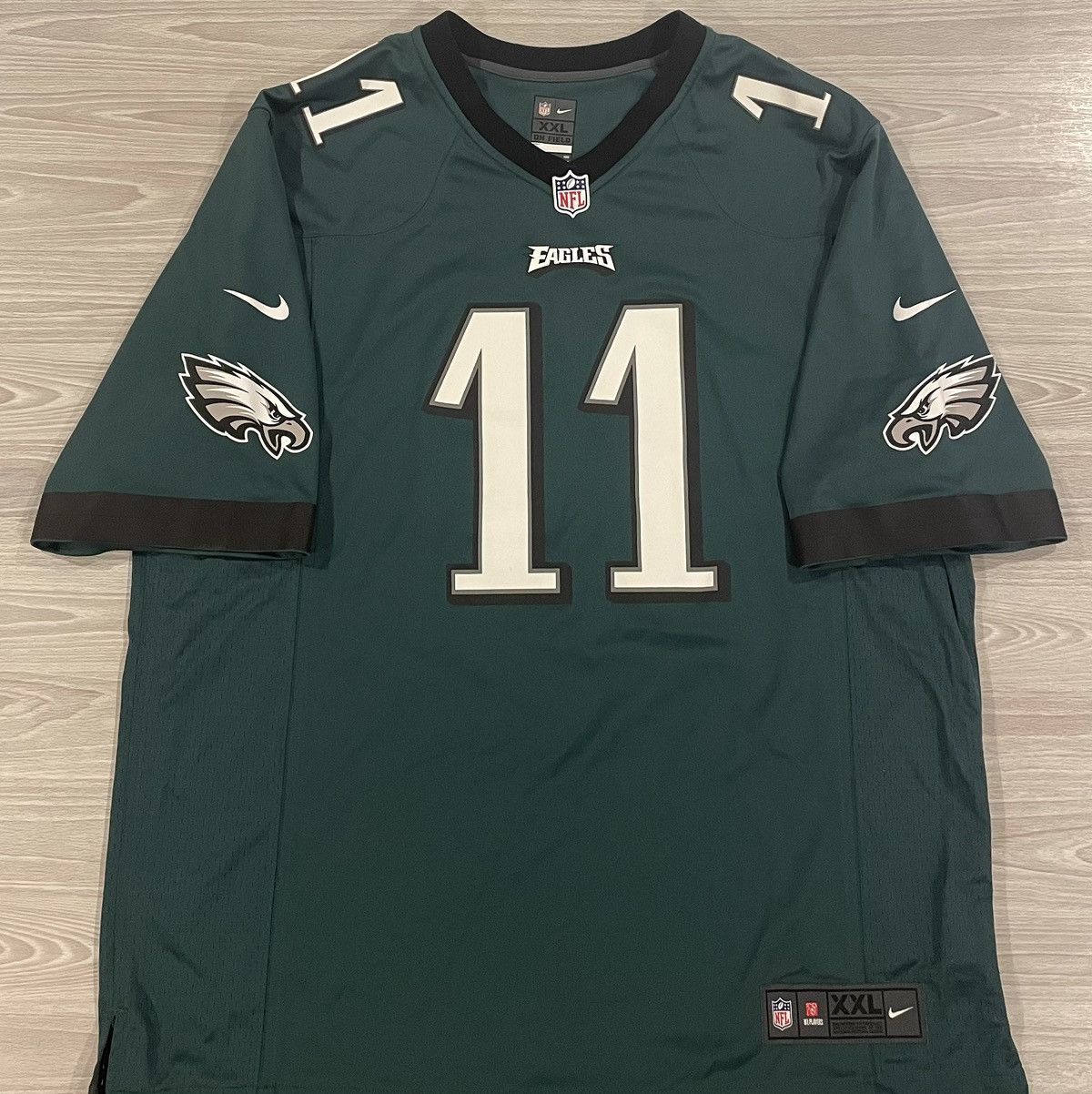 NFL × Nike Nike Philadelphia Eagles Wentz #11 Jersey Men's Size 2XL Size US XXL / EU 58 / 5 - 1 Thumbnail