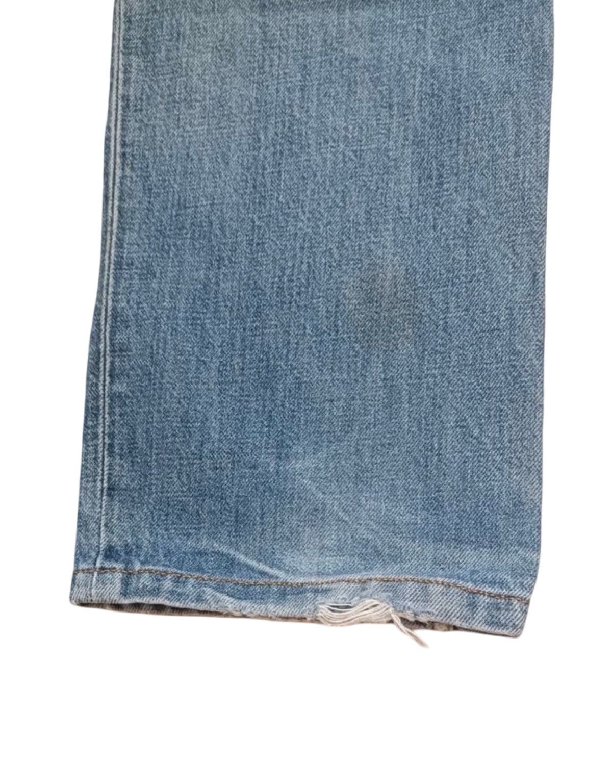Helmut Lang 1999 Vintage Distressed Light Wash Denim Jeans Size US 30 / EU 46 - 3 Thumbnail