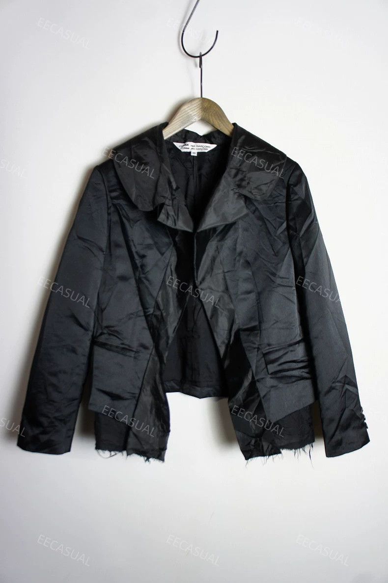 Comme des Garcons Comme des Garcons Black raw edge double coat jacket Size XS / US 0-2 / IT 36-38 - 2 Thumbnail