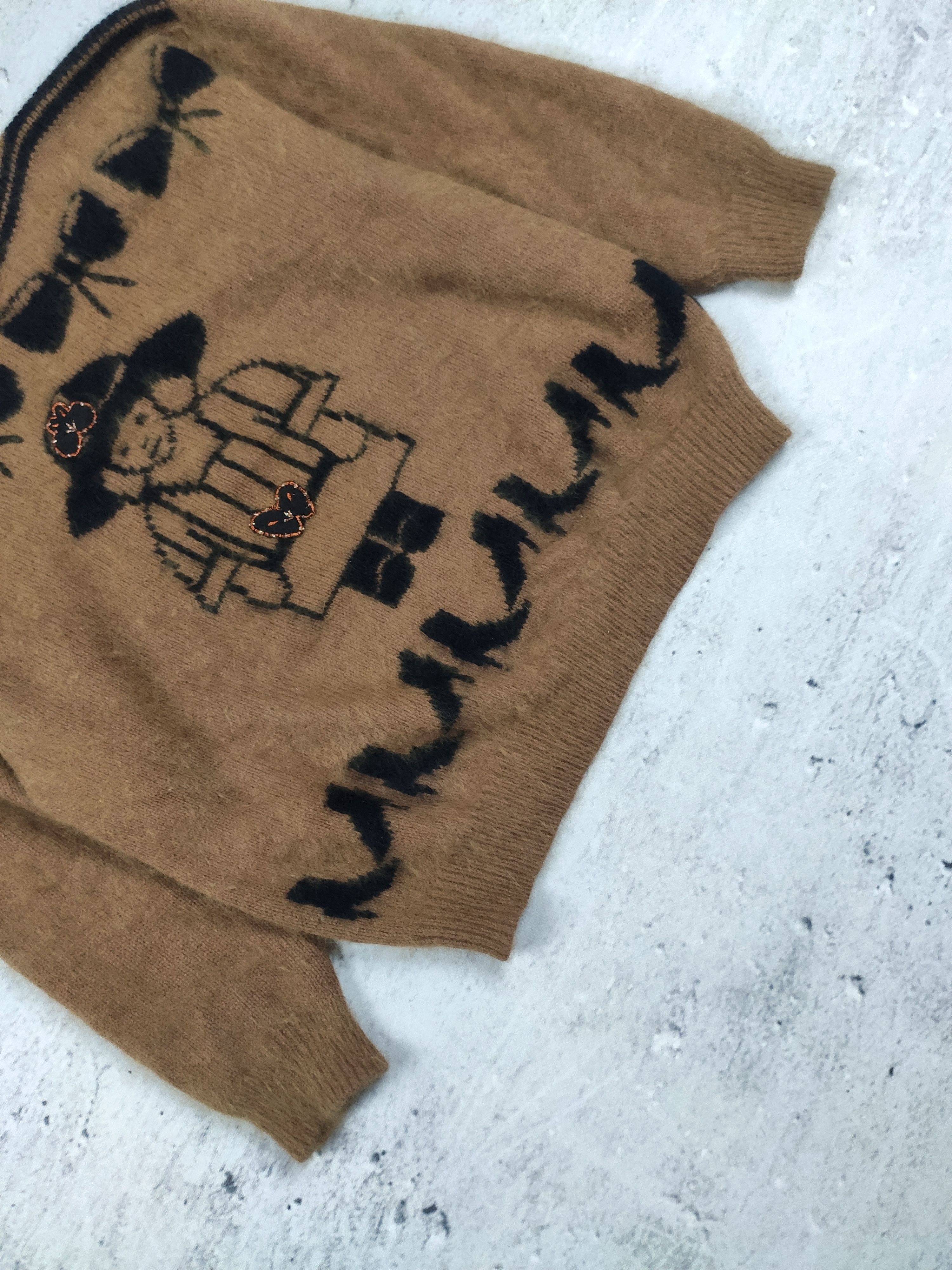 Vintage Malina Wong women angora sweater Size M / US 6-8 / IT 42-44 - 3 Thumbnail