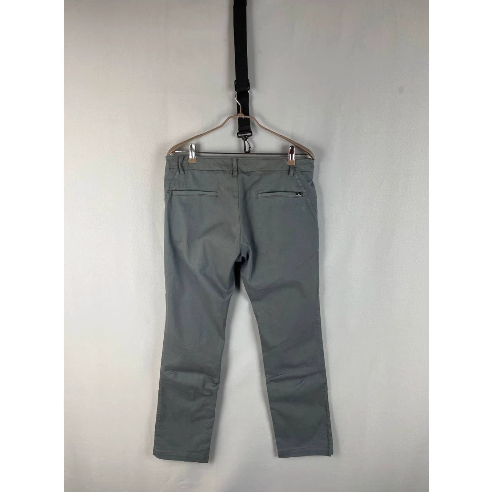 Stone Island Stone island Pants Casual Gray Cotton Polyamide Regular Straight Men's L Size 34 Inseam 31 in Front Flat Zip Pocket Logo Size US 33 - 2 Thumbnail