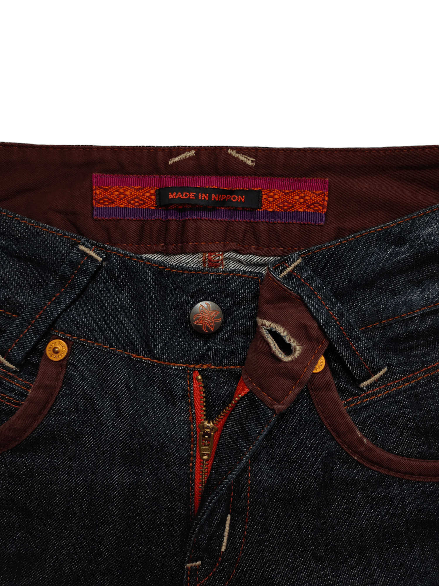 Le Grande Bleu (L.G.B.) Flare Jeans Et Boite Multi Pocket Embroidered Denim Bootcut Size US 30 / EU 46 - 21 Thumbnail