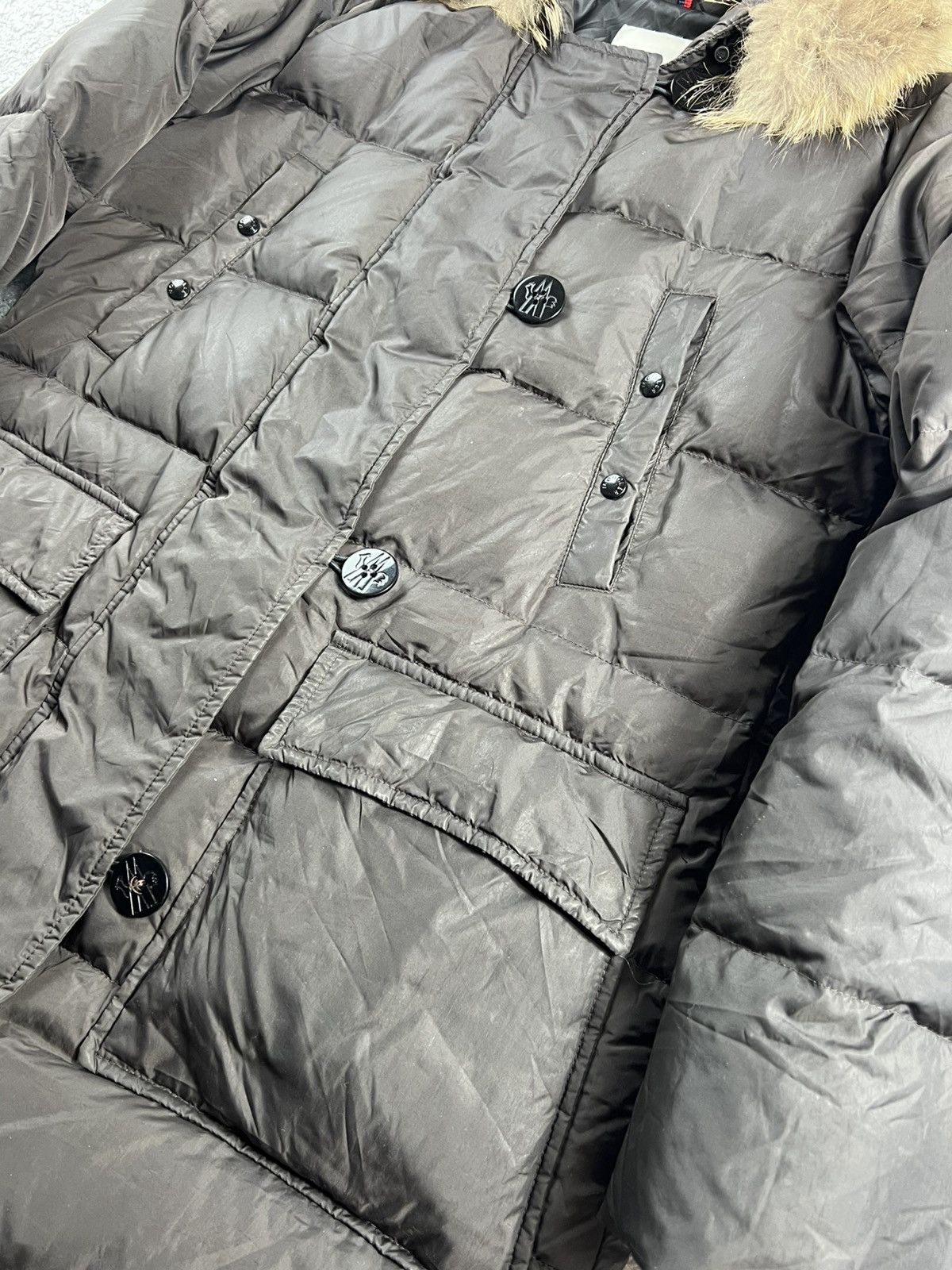 Moncler Moncler Fur Messina Brown Down Coat Size 2 Size M / US 6-8 / IT 42-44 - 8 Thumbnail