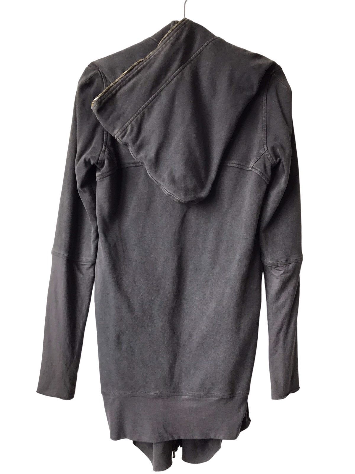 Ilaria Nistri ILARIA NISTRI Gray Fade Full Zipped Long Sweatshirt Hoodies Size S / US 4 / IT 40 - 2 Thumbnail