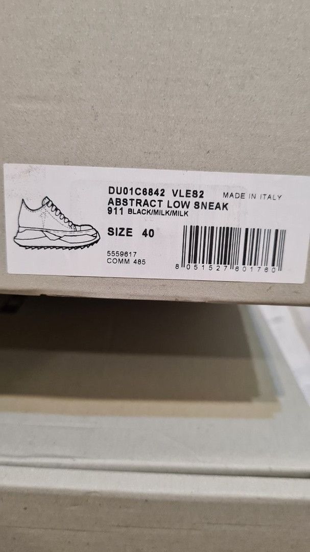 Rick Owens Drkshdw Rick Owens DRKSHDW Abstract Ramones Eyelet Low Top Sneakers Size US 7.5 / EU 40-41 - 9 Thumbnail