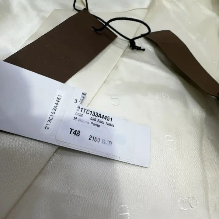 Dior Dior Dior White Tailored Suit Jacket 0079-2507 Size US L / EU 52-54 / 3 - 6 Thumbnail