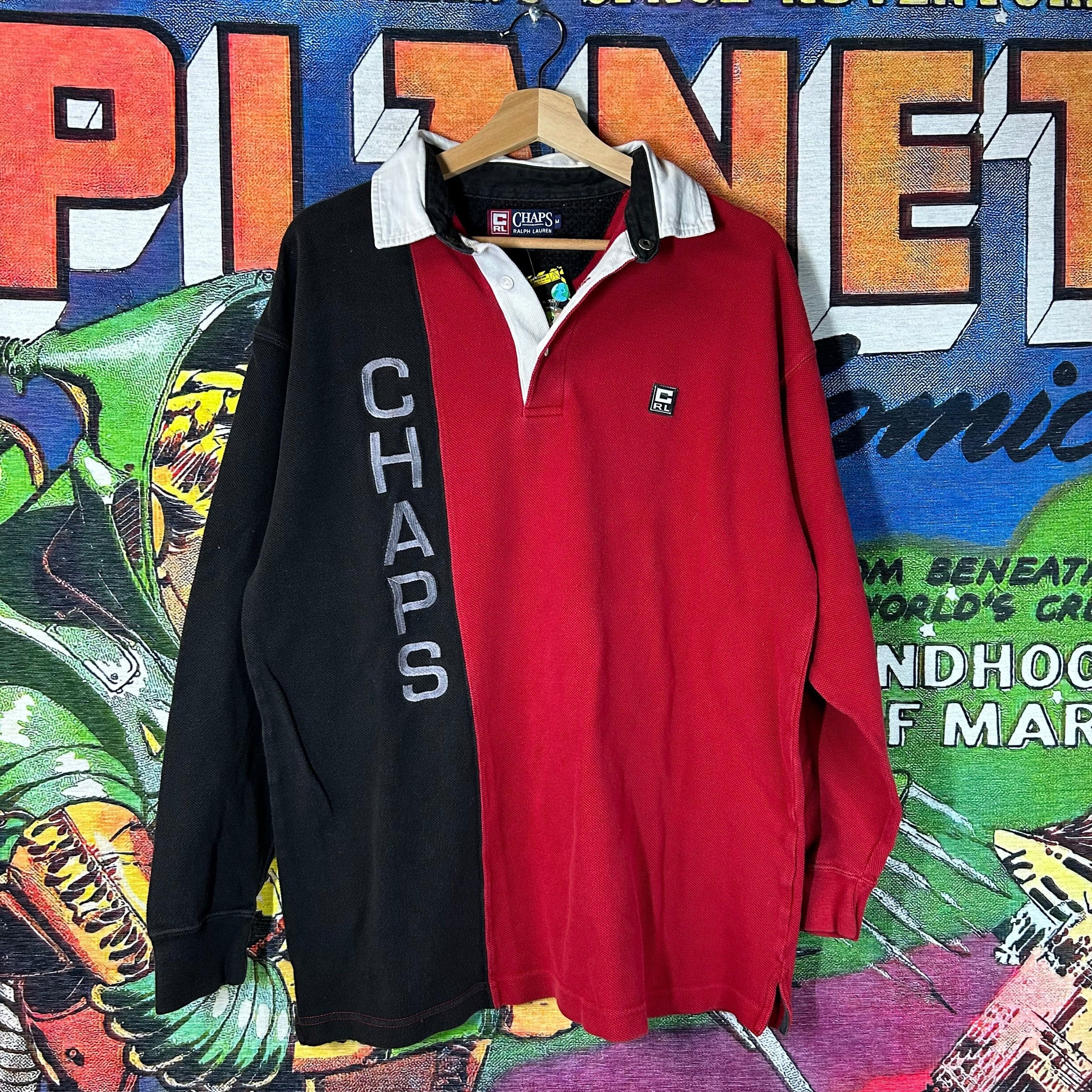 Chaps Ralph Lauren Y2K Chaps Ralph Lauren Embroidered Rugby Shirt Size Medium Size US M / EU 48-50 / 2 - 1 Thumbnail
