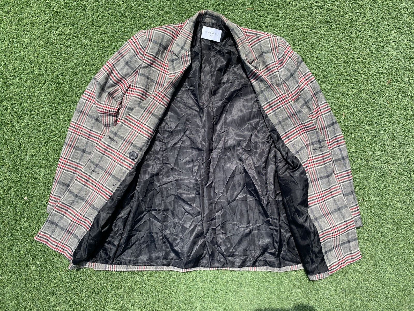Sandro Sandro Paris Checkered Blazer Size 38R - 5 Thumbnail