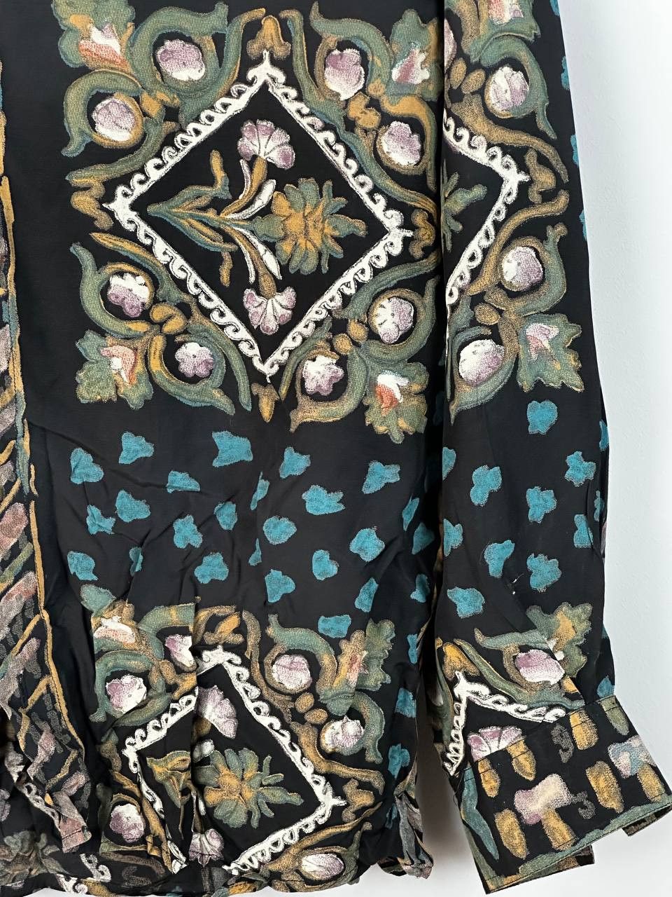 Designer Vintage Luxury Printed Summer Avant Garde Viscose Shirt Size US L / EU 52-54 / 3 - 5 Thumbnail