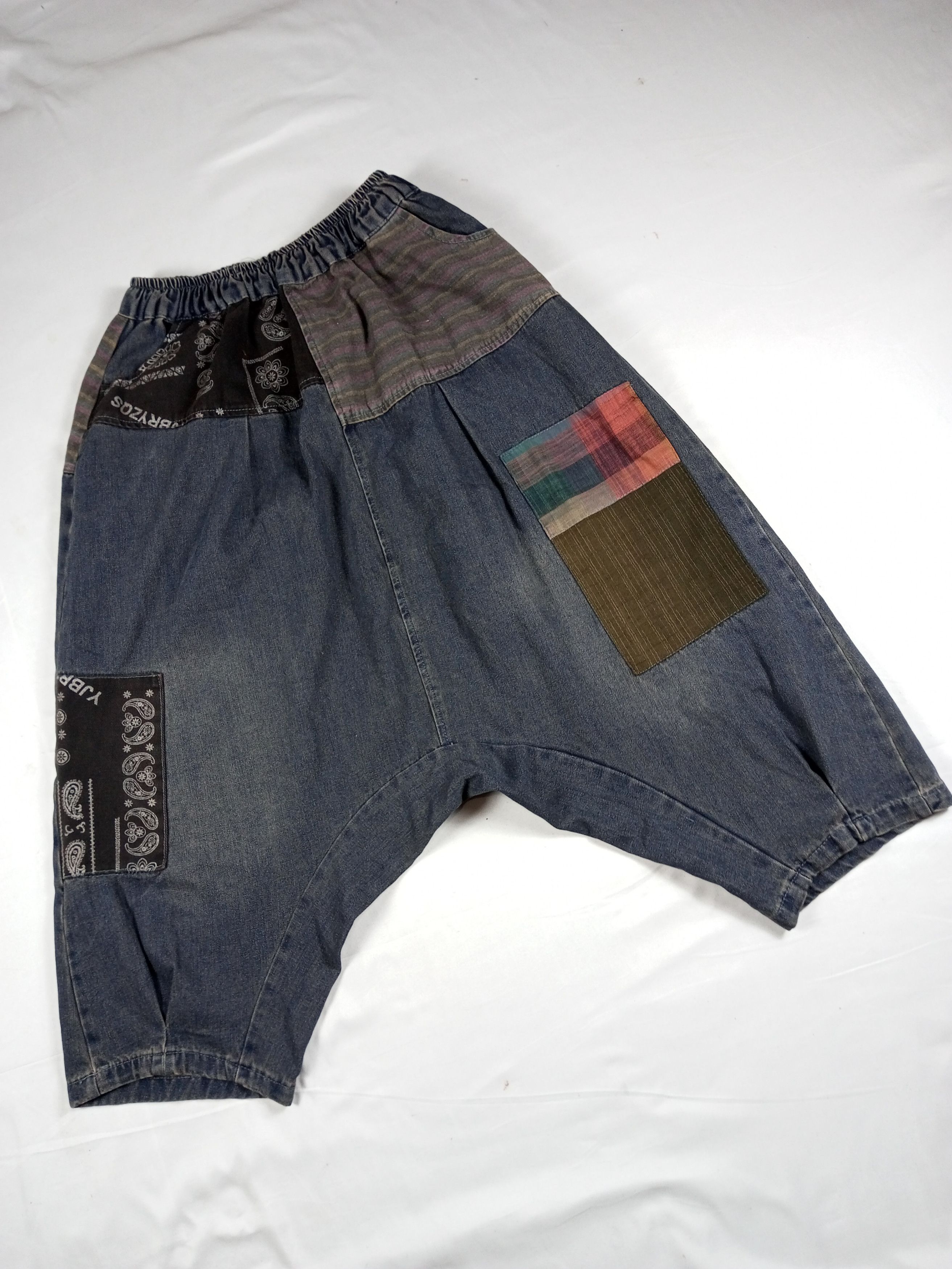 Japanese Brand Y2K Kapital Boro Style Patchwork Harem Pant Size US 30 / EU 46 - 3 Thumbnail