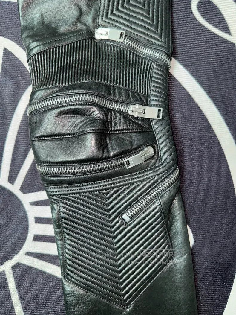 Saint Laurent Paris Saint Laurent Paris Black Samurai Multi-Zip Moto Leather P Size US 30 / EU 46 - 7 Thumbnail