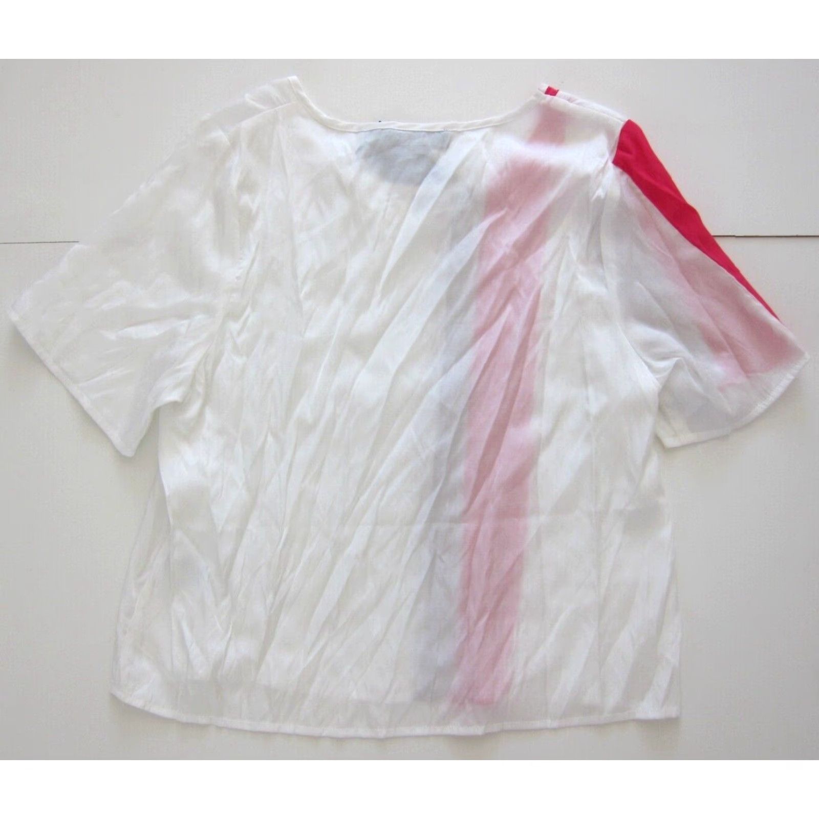 Pinko MAAC London Blouse Shirt Tunic Pink White Grey Stripe Short Sleeve NWT M Womens Size M / US 6-8 / IT 42-44 - 2 Thumbnail