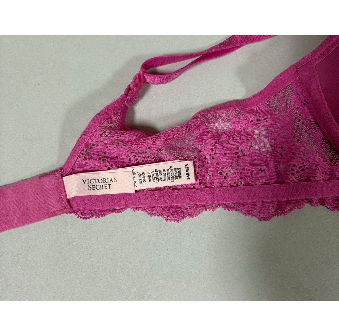 Victoria's Secret Magenta Diamond Dream Angels Push-Up Bra Lingerie Size 34B 💕 Size ONE SIZE - 5 Thumbnail