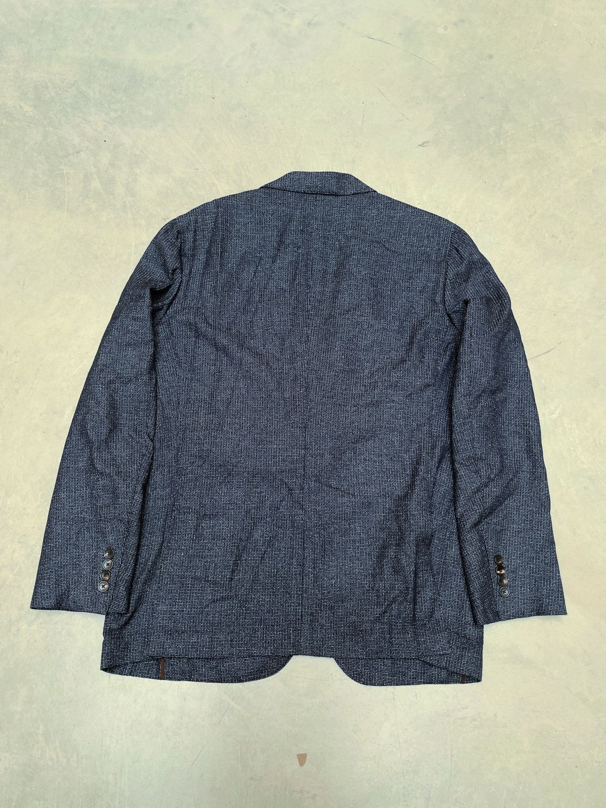 Ermenegildo Zegna Ermenegildo Zegna Textured Wool Blazer 58R Luxury Size 48R - 3 Thumbnail