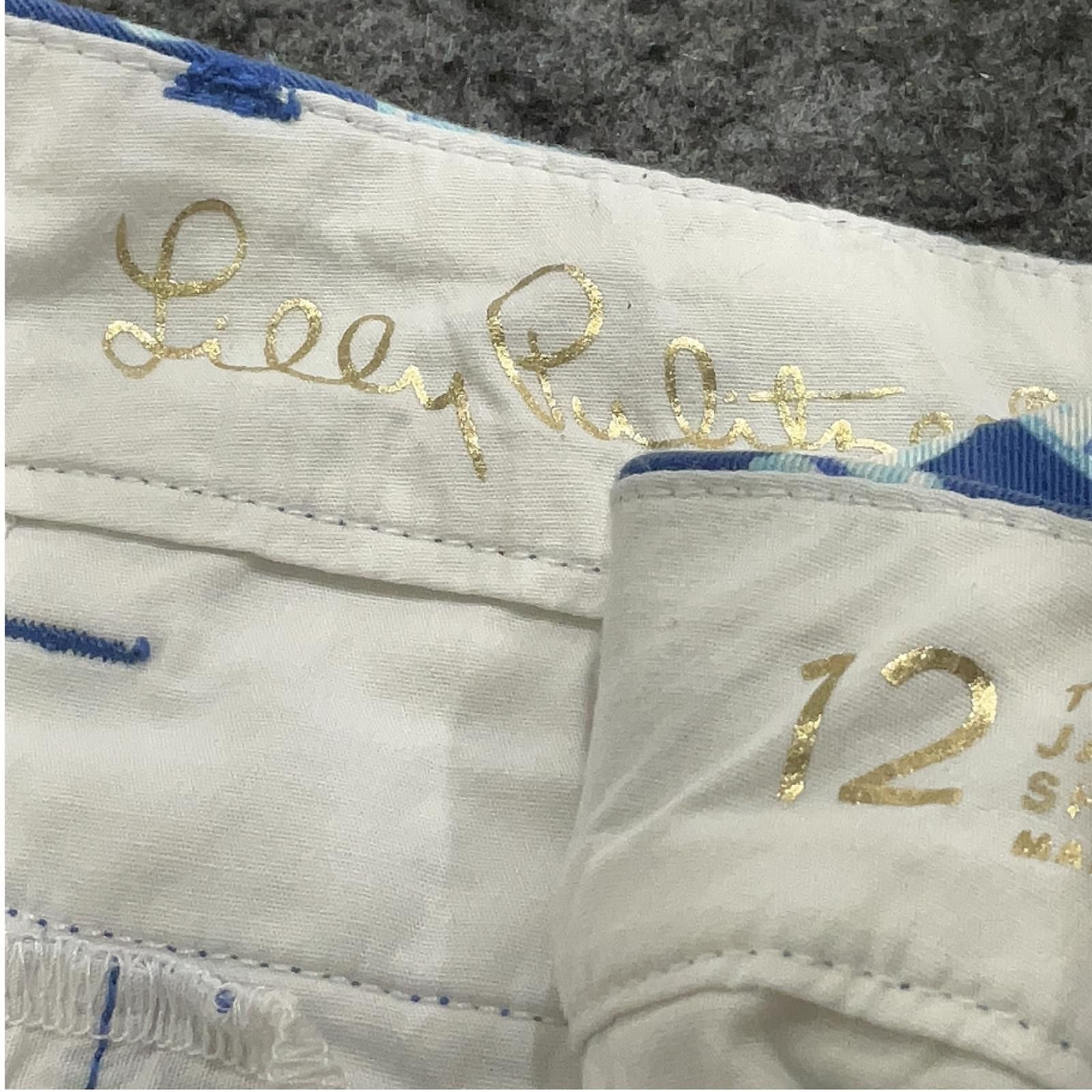 Other Lilly Pulitzer Jayne Shorts Size 12 Deep Indigo Joy Ride Size 34" / US 12 / IT 48 - 3 Thumbnail