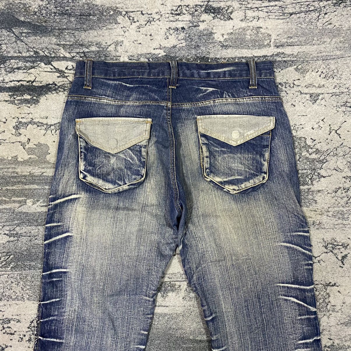 If Six Was Nine × Japanese Brand × Vintage Vintage Japan Zipper 3D Picket Curve Leg Denim Jeans Size US 33 - 9 Thumbnail