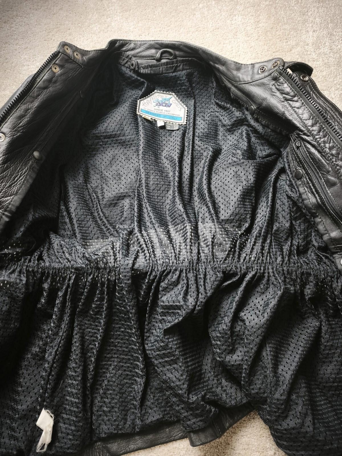 Other VTG AGV Sport Leather Motorcycle Jacket XL Fits M/L Size US XL / EU 56 / 4 - 9 Thumbnail