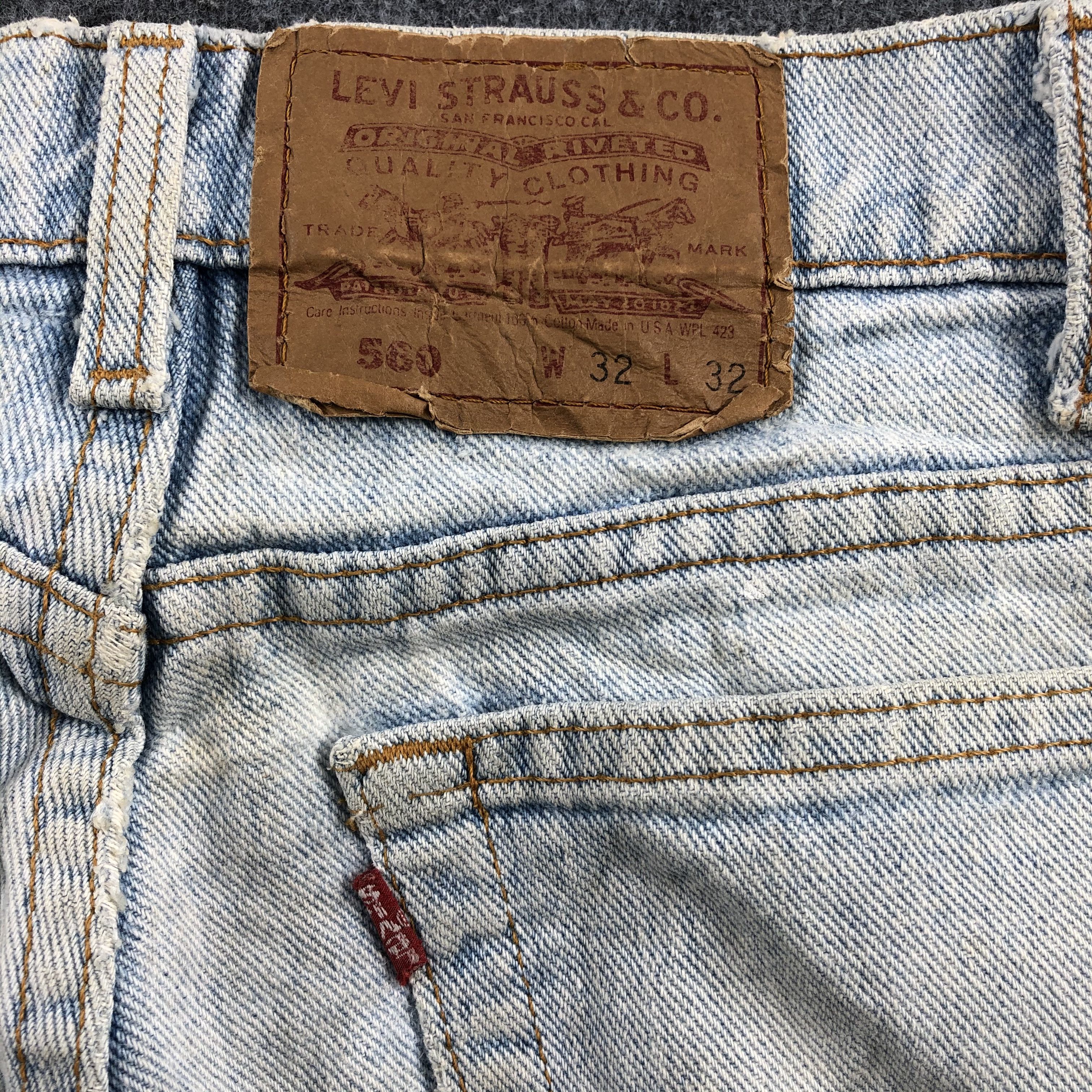 Levi's × Vintage Vintage 90s Light Wash Levis 560 Jeans-JM1182 Size US 32 / EU 48 - 6 Thumbnail