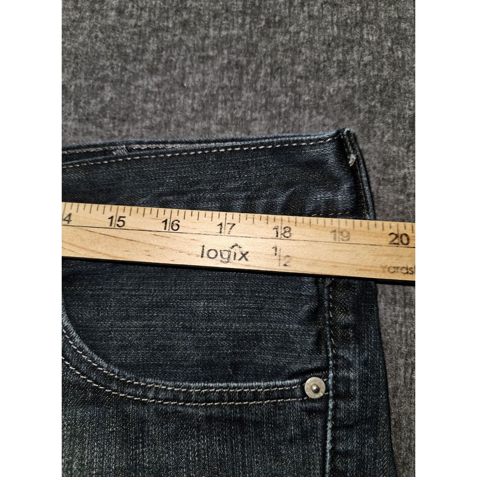 Levi's Levi's 527 Bootcut Jeans Mens 38x32 Mid Rise Dark Wash Blue Denim Regular Inseam 32 New/Preppy 90s Cowboy Style Mens Size US 38 / EU 54 - 3 Thumbnail