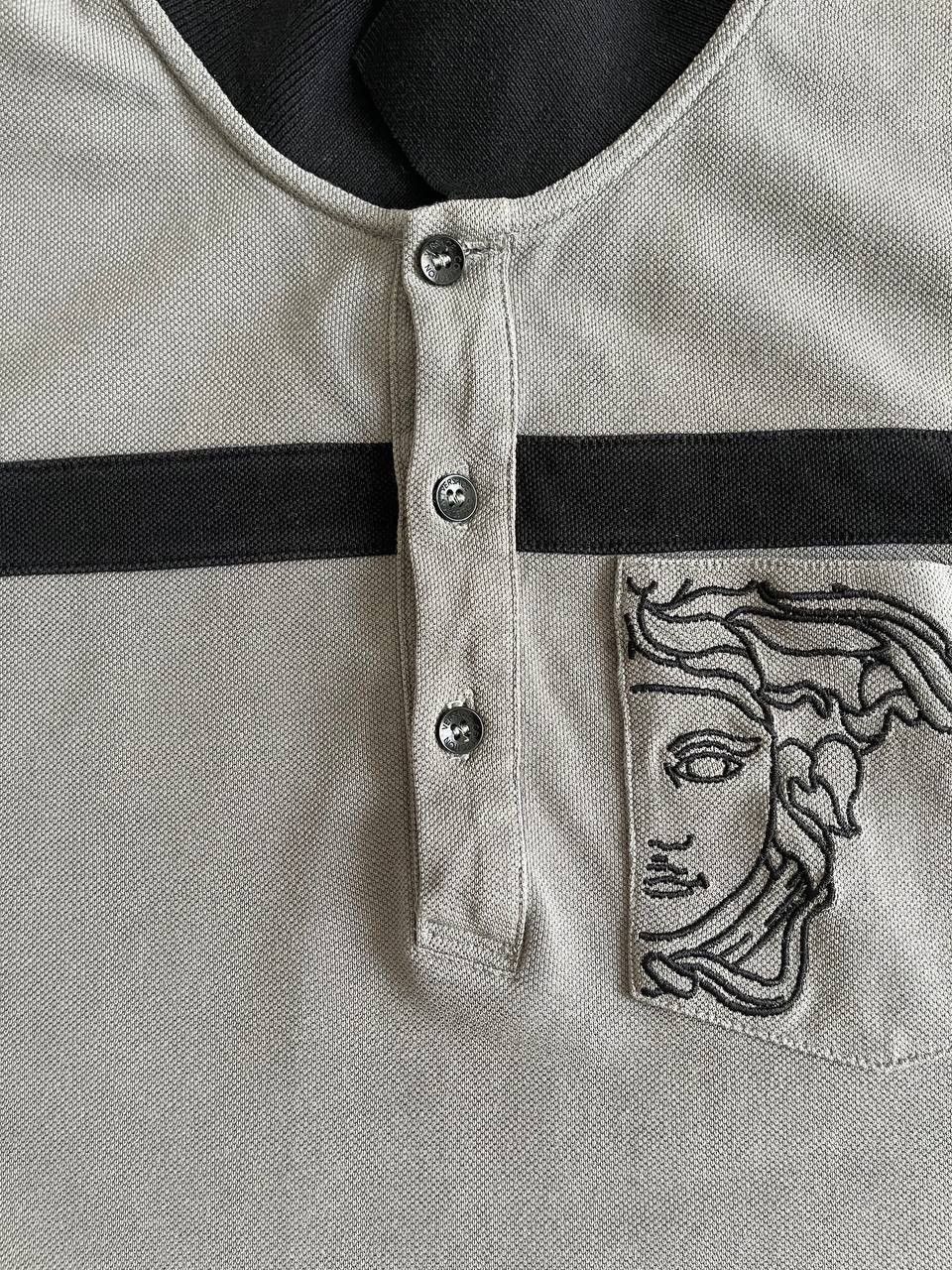 Versace × Versace Jeans Couture × Versus Versace Versace Collection Gray Polo Shirt Size US L / EU 52-54 / 3 - 4 Thumbnail