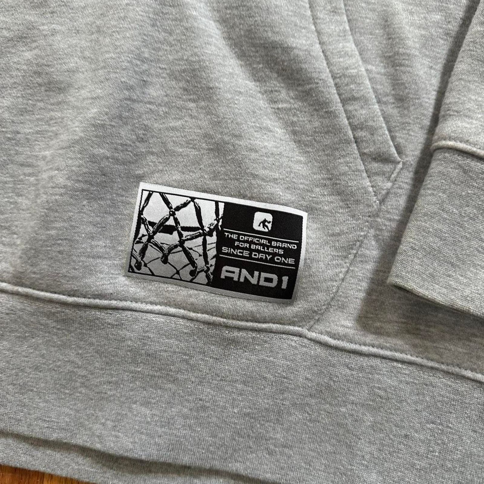 Vintage Y2K AND1 Hoodie Embroidered Patch Jacket Basketball size L Size US L / EU 52-54 / 3 - 3 Thumbnail