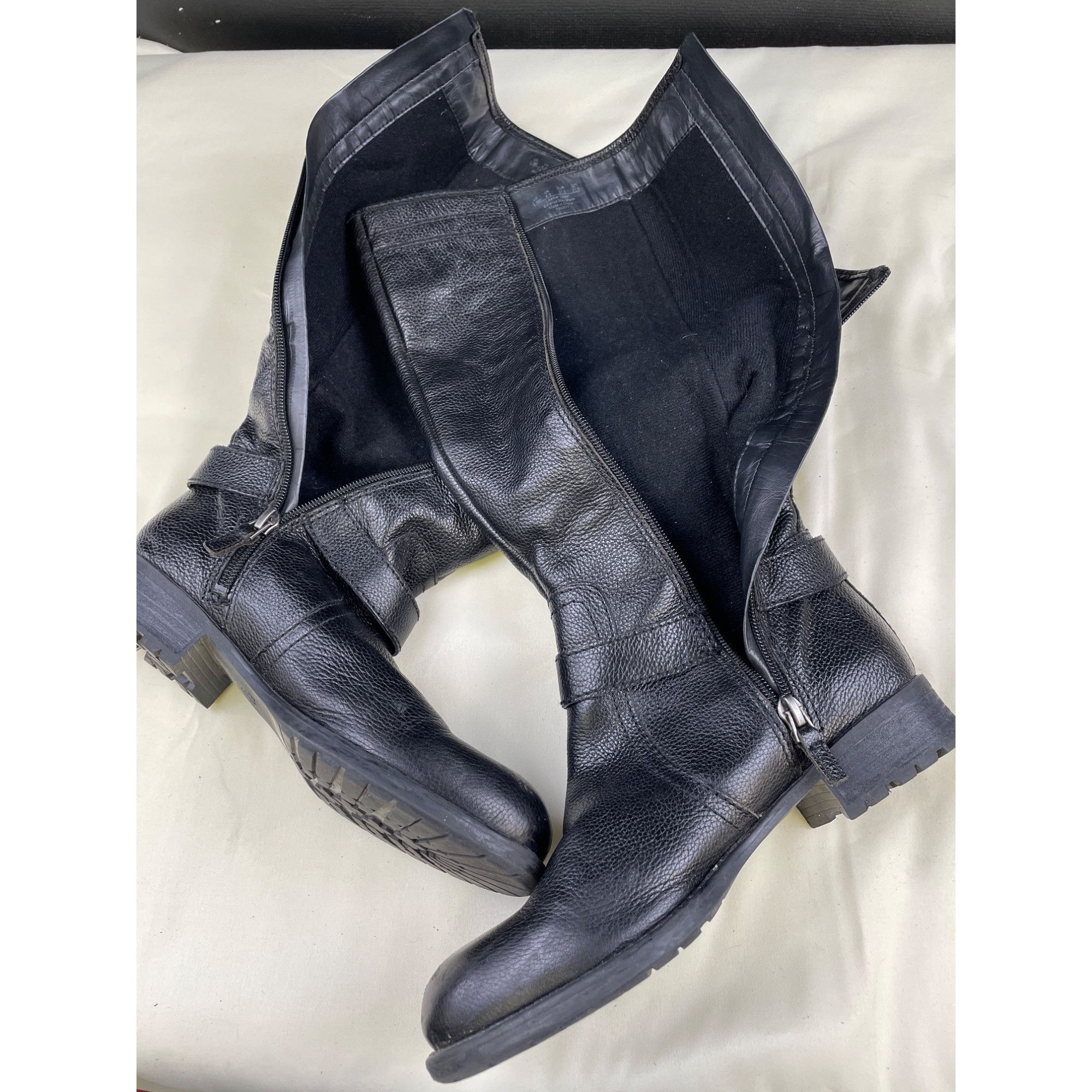 Franco Sarto Franco Sarto Women's Black Leather Riding Boots/Shoes Size 6 Size US 6.5 / IT 36.5 - 7 Thumbnail