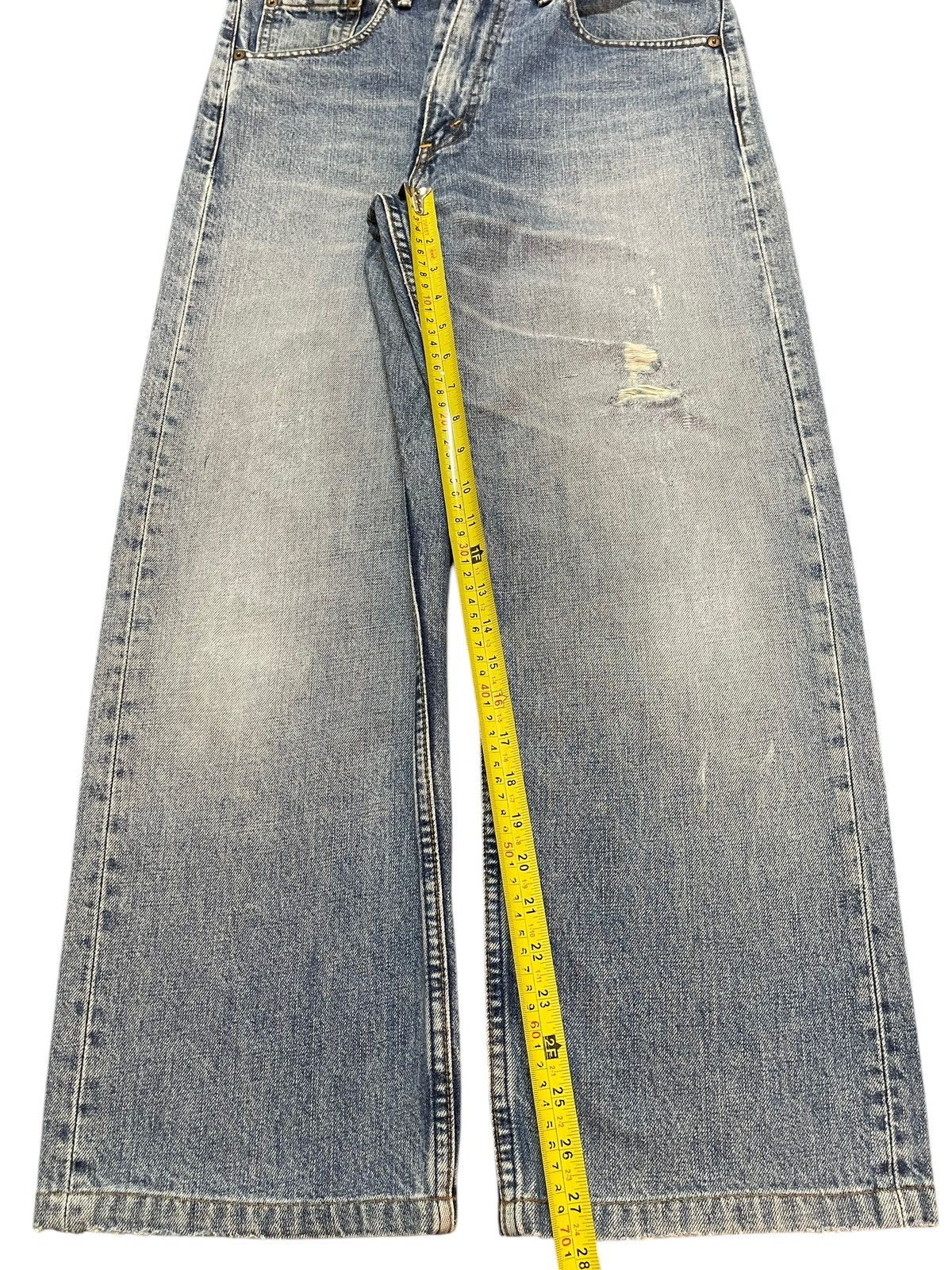 Levi's Vintage 90s Levis 503 Blue Faded Distress Style Baggy Jeans Size US 32 / EU 48 - 14 Thumbnail