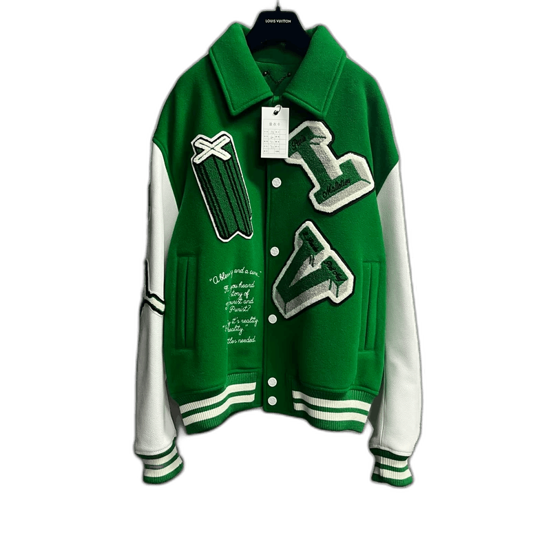 Louis Vuitton Louis Vuitton Green Embroidered Logo Jacket Size US L / EU 52-54 / 3 - 1 Thumbnail
