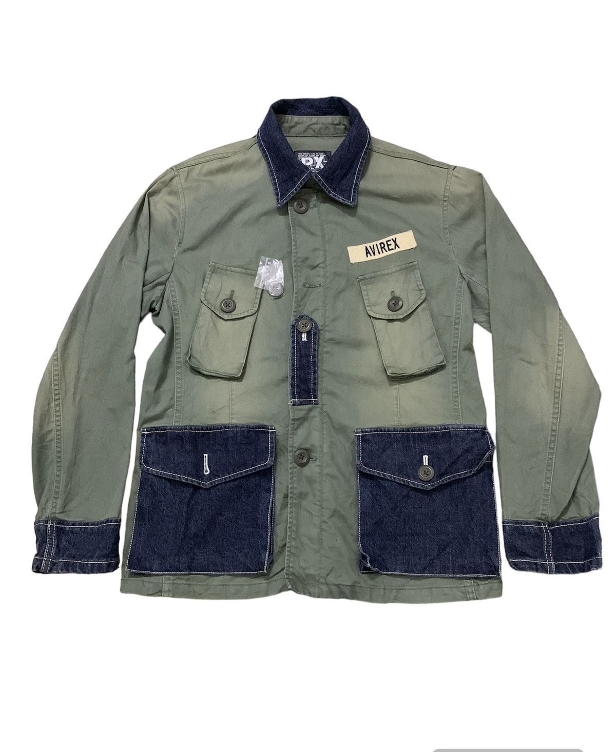 Avirex *Rare* Avirex Denim Pocket Military Jacket (A) Size US M / EU 48-50 / 2 - 2 Thumbnail