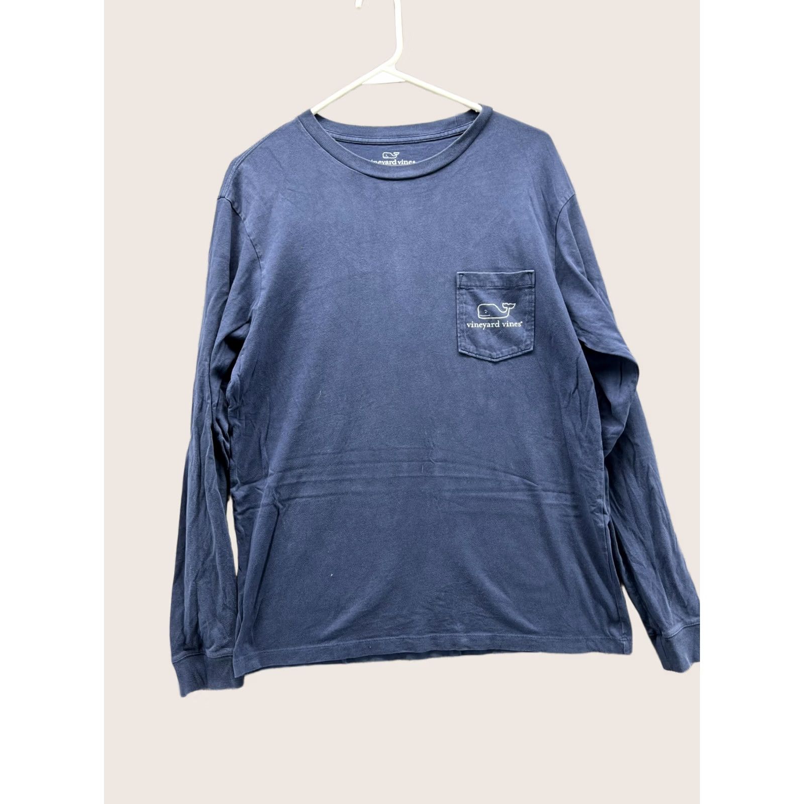 Vineyard Vines VINEYARD VINES Shirt Mens Small Blue Long Sleeve Pocket Whale Logo Tee Tagless Shirt Size US S / EU 44-46 / 1 - 1 Thumbnail