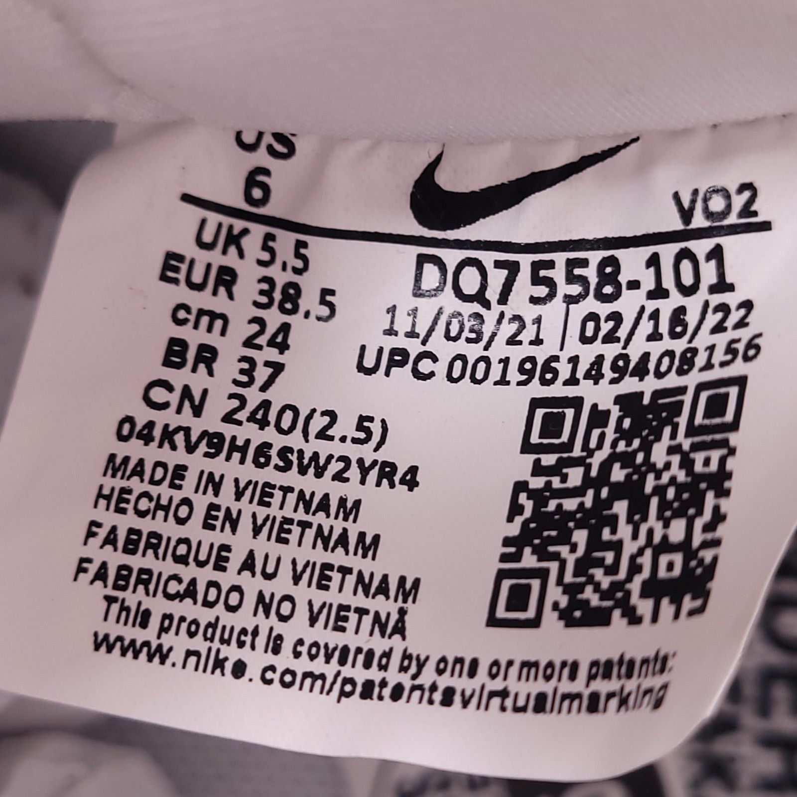 Nike Nike Air Force 1 Low SP UC Shoe Mens Size 6 DQ7558-101 White Size US 6 / EU 39 - 7 Thumbnail