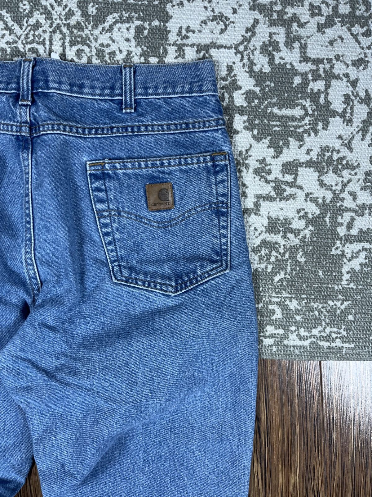 Carhartt × Vintage ➕ light blue washed carhartt relaxed vintage jeans loose Size US 34 / EU 50 - 2 Thumbnail