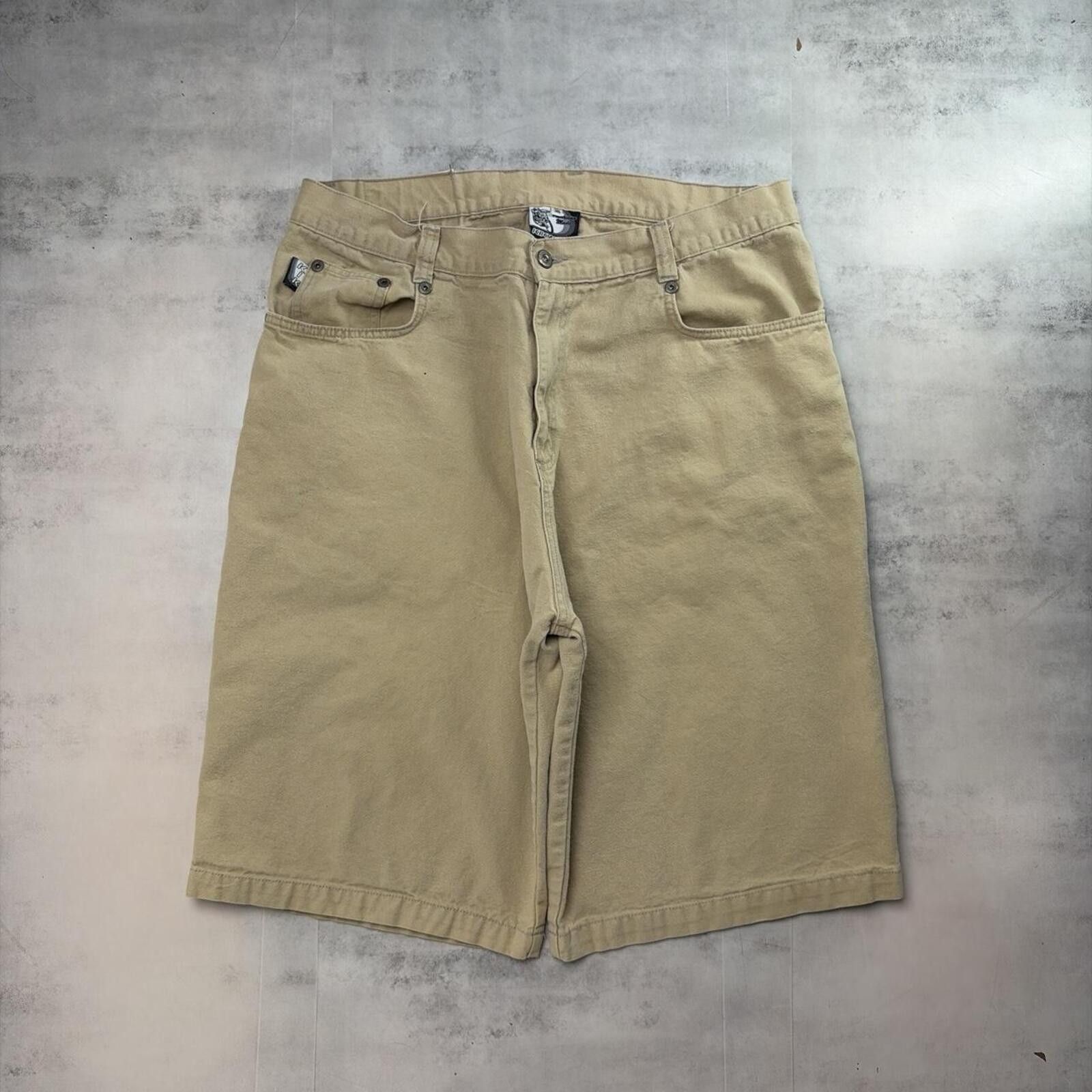 Other Y2K Beige Kikwear Grunge Baggy Skater Denim Jorts Size US 38 / EU 54 - 2 Thumbnail