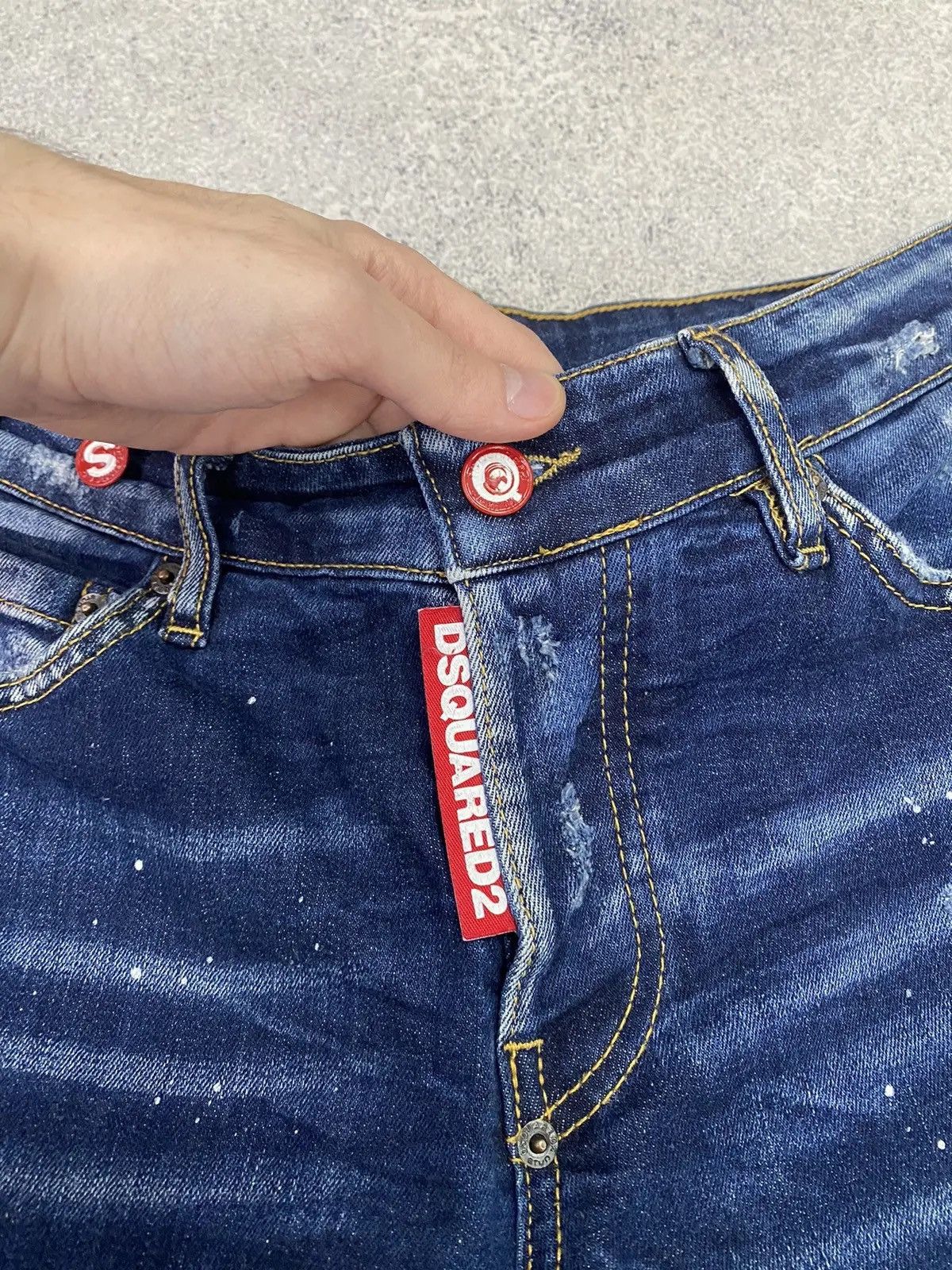 Designer × Dsquared2 × Vintage Vintage Dsquared2 Denim Blue Luxury Jeans Size US 31 - 11 Thumbnail